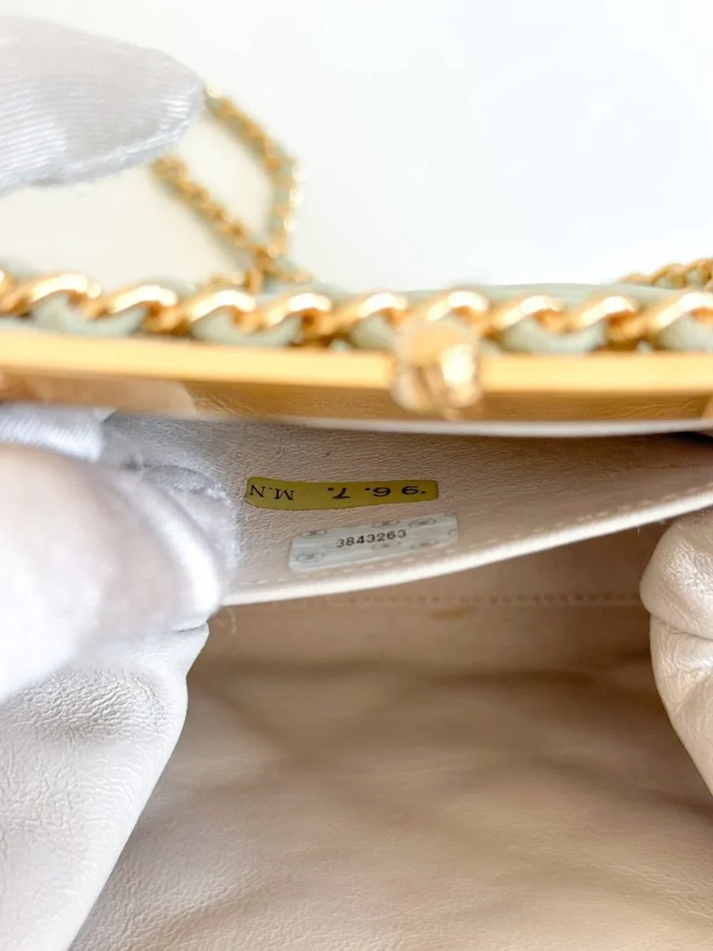 Vintage Chanel Quilted Suede Chain Frame Bag – Mint Green Kiss Lock Shoulder Bag